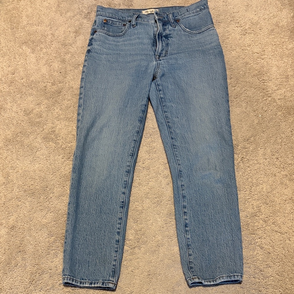 Madewell Straight Leg Jeans - Medium Blue